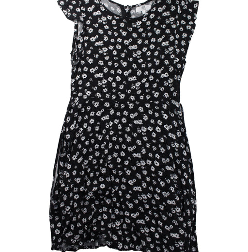 A Black Short Sleeve Dresses from Seed in size 12Y for girl. (Front View)