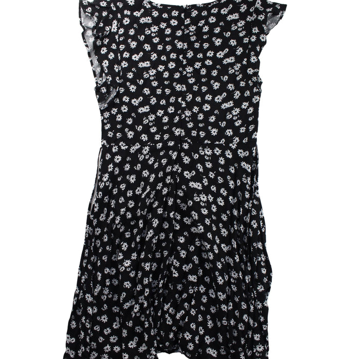 A Black Short Sleeve Dresses from Seed in size 12Y for girl. (Back View)