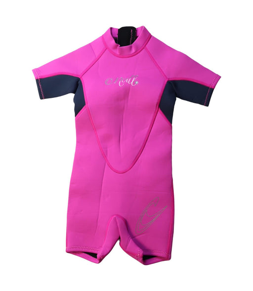 A Pink Wetsuits from O'Neill in size 2T for girl. (Front View)