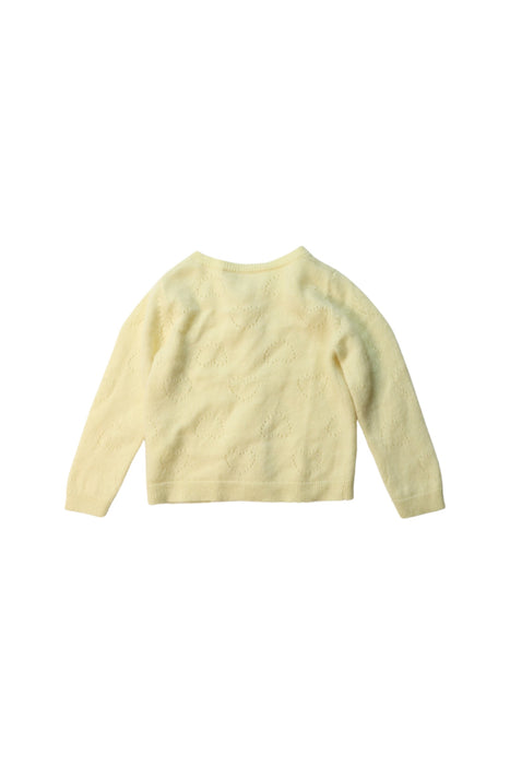 A Yellow Cardigans from Bonpoint in size 12-18M for girl. (Back View)