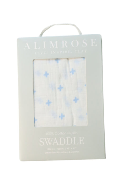 A Blue Swaddles from Alimrose Designs in size O/S for neutral. (Front View)