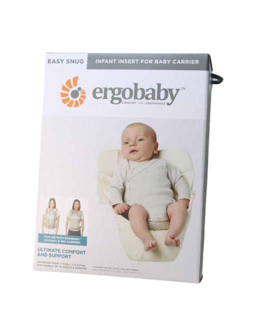 A White Baby Carriers from Ergobaby in size O/S for neutral. (Front View)