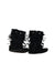 A Black Winter Boots from Minnetonka in size 4T for girl. (Back View)