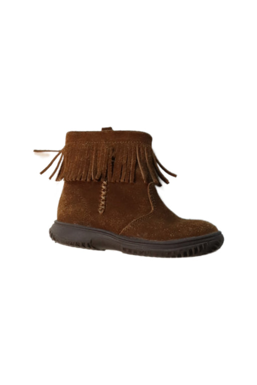 A Brown Casual Boots from Polo Ralph Lauren in size 18-24M for girl. (Front View)