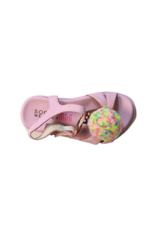 A Pink Sandals from Sophia Webster in size 3T for girl. (Front View)