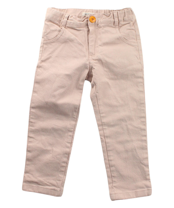 A Beige Casual Pants from Bebe de Pino in size 4T for boy. (Front View)