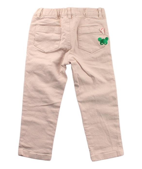 A Beige Casual Pants from Bebe de Pino in size 4T for boy. (Back View)