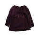 A Burgundy Long Sleeve Dresses from Excuse My French in size 8Y for girl. (Front View)