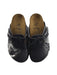 A Black Slip Ons from Birkenstock in size 5T for boy. (Back View)