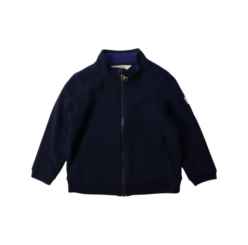 A Navy Zippered Sweatshirts from Aigle in size 4T for boy. (Front View)