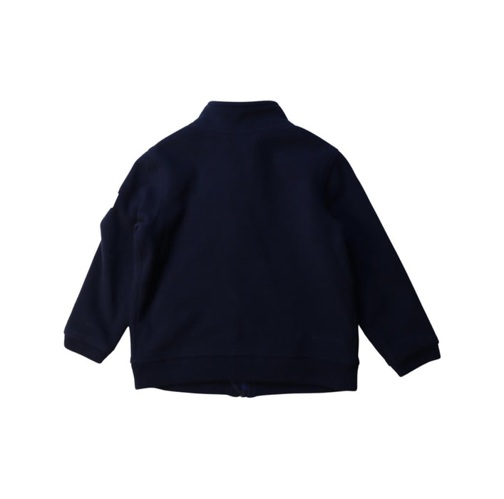 A Navy Zippered Sweatshirts from Aigle in size 4T for boy. (Back View)