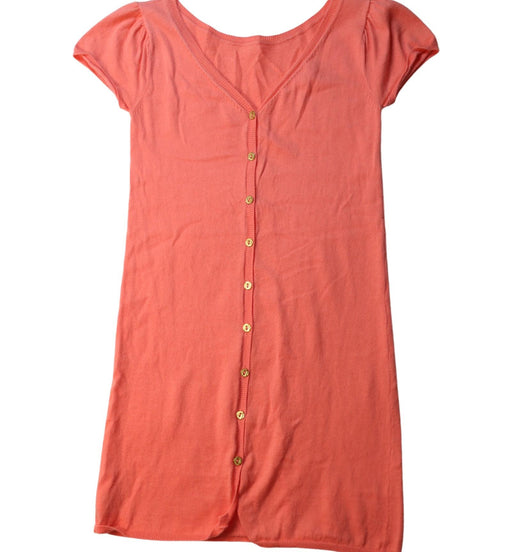 A Orange Short Sleeve Dresses from Excuse My French in size 8Y for girl. (Front View)
