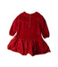 A Red Long Sleeve Dresses from Jacadi in size 5T for girl. (Back View)
