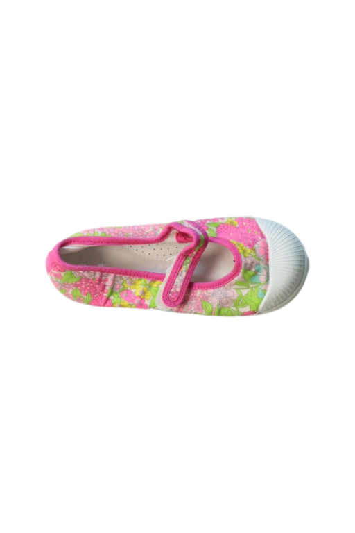 A Multicolour Flats from Jacadi in size 4T for girl. (Front View)