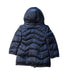 A Navy Puffer/Quilted Jackets from Monnalisa in size 2T for neutral. (Back View)