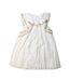 A White Short Sleeve Dresses from Chloe in size 4T for girl. (Front View)