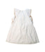 A White Short Sleeve Dresses from Chloe in size 4T for girl. (Back View)