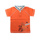 A Orange Short Sleeve Polos from Deux par Deux in size 5T for boy. (Front View)