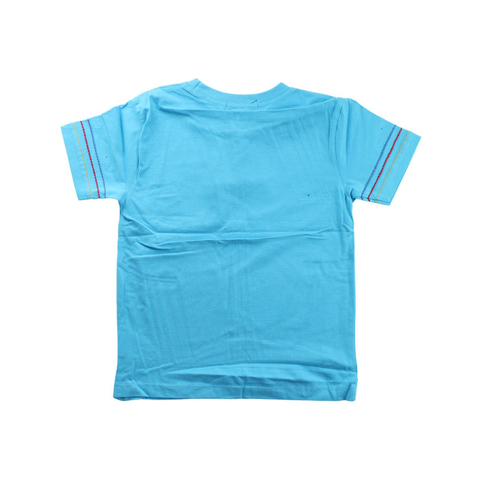 A Blue Short Sleeve T Shirts from Deux par Deux in size 4T for boy. (Back View)