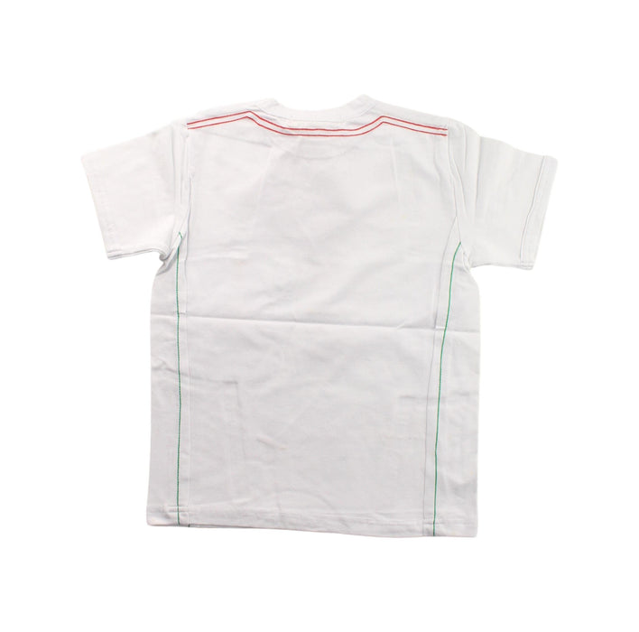 A White Short Sleeve T Shirts from Deux par Deux in size 4T for boy. (Back View)