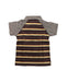 A Brown Short Sleeve Polos from Knuckleheads in size 3T for boy. (Back View)
