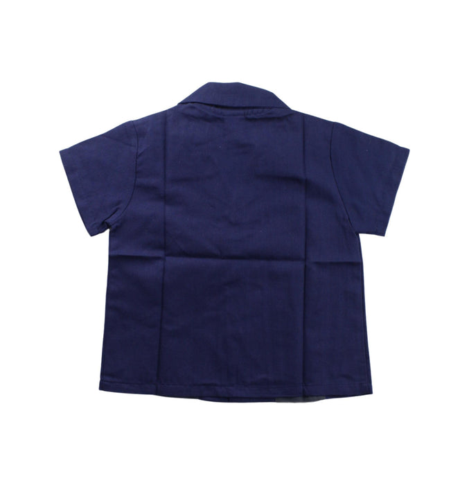 A Blue Short Sleeve Shirts from Knuckleheads in size 3T for boy. (Back View)