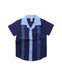 A Blue Short Sleeve Shirts from Knuckleheads in size 3T for boy. (Front View)
