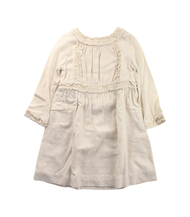 A White Long Sleeve Dresses from Bonpoint in size 4T for girl. (Front View)