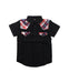 A Black Short Sleeve Shirts from Knuckleheads in size 4T for boy. (Front View)