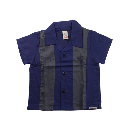 A Blue Short Sleeve Shirts from Knuckleheads in size 4T for boy. (Front View)