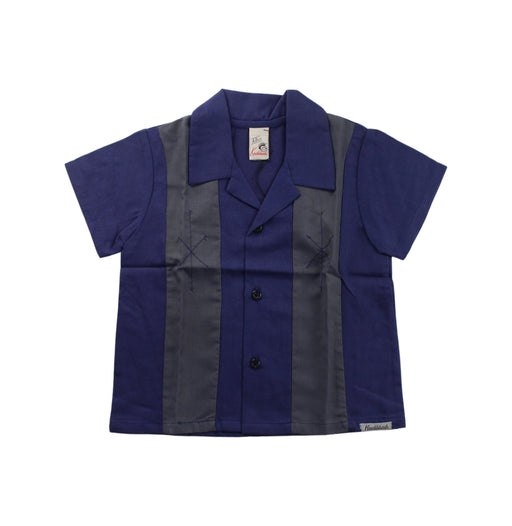 A Blue Short Sleeve Shirts from Knuckleheads in size 4T for boy. (Front View)