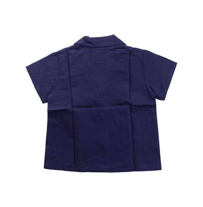 A Blue Short Sleeve Shirts from Knuckleheads in size 4T for boy. (Back View)