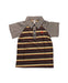 A Brown Short Sleeve Polos from Knuckleheads in size 4T for boy. (Front View)