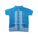 A Blue Short Sleeve Shirts from Knuckleheads in size 2T for boy. (Front View)