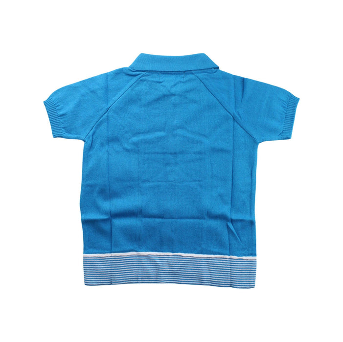 A Blue Short Sleeve Shirts from Knuckleheads in size 2T for boy. (Back View)