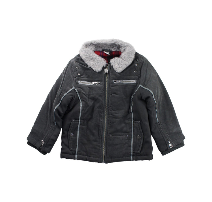 A Grey Lightweight Jackets from Appaman in size 4T for boy. (Front View)