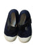 A Black Flats from Jacadi in size 3T for neutral. (Back View)