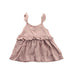 A Pink Sleeveless Dresses from Jamie Kay in size 3T for girl. (Front View)