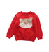 A Red Knit Sweaters from Momonittu in size 2T for girl. (Front View)