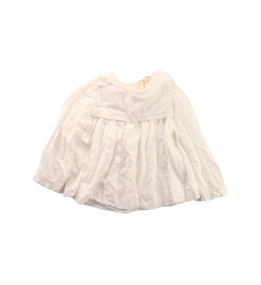 A White Long Sleeve Tops from Little Cotton Clothes in size 2T for girl. (Front View)