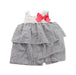 A Grey Sleeveless Dresses from Nanos in size 2T for girl. (Front View)
