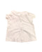 A White Short Sleeve Tops from Nanos in size 2T for girl. (Back View)