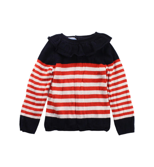 A Black Knit Sweaters from Jacadi in size 3T for girl. (Front View)