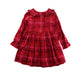 A Red Long Sleeve Dresses from Jacadi in size 3T for girl. (Front View)