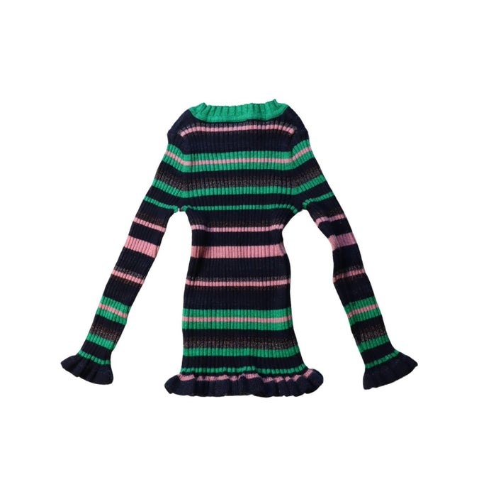 A Multicolour Sweater Dresses from Seed in size 4T for girl. (Back View)