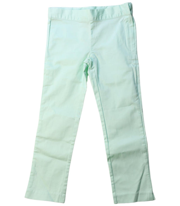 A Green Casual Pants from Janie & Jack in size 4T for girl. (Front View)