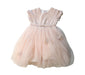 A Peach Short Sleeve Dresses from Monnalisa in size 12-18M for girl. (Front View)