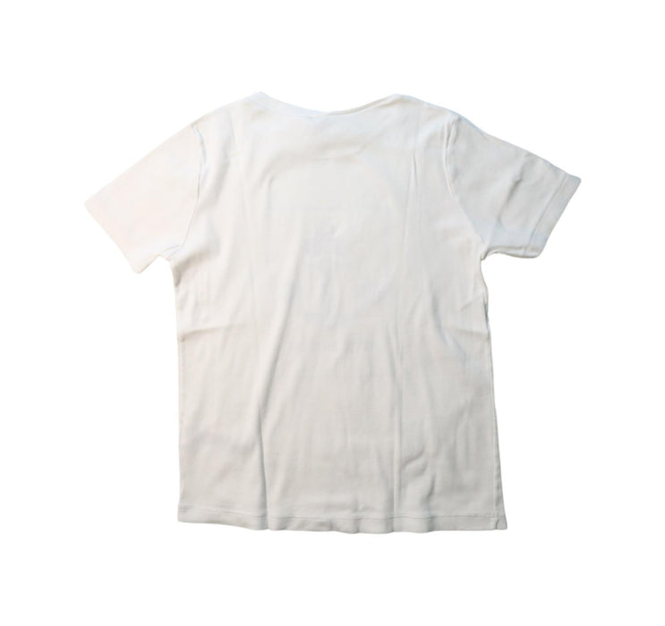 A White Short Sleeve T Shirts from Petit Bateau in size 10Y for girl. (Back View)