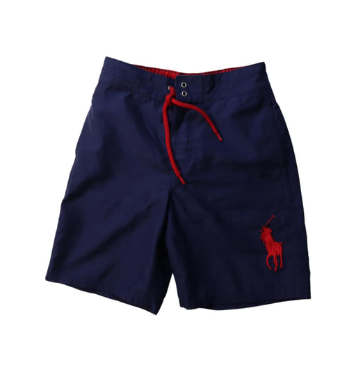 A Navy Shorts from Polo Ralph Lauren in size 6T for boy. (Front View)