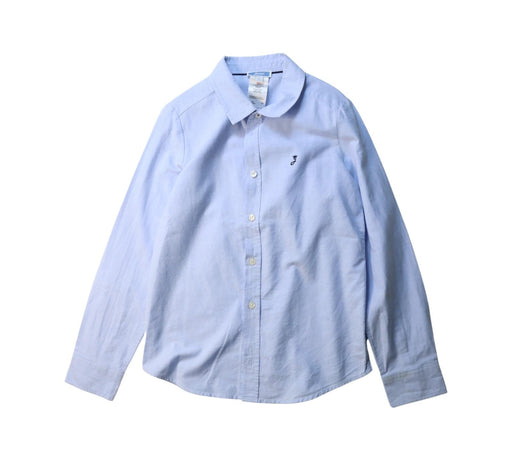 A Blue Long Sleeve Shirts from Jacadi in size 8Y for boy. (Front View)